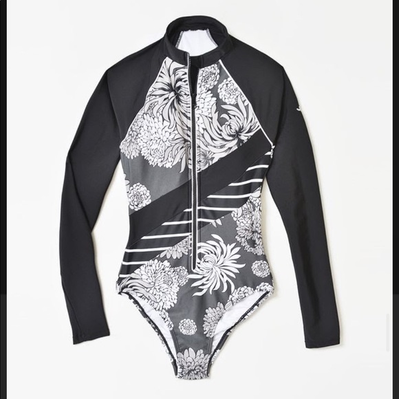 JoyLab swimsuit bodysuit surf time! Sz S (A11) - Picture 3 of 3